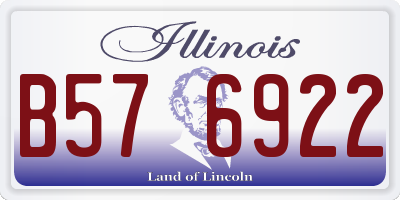 IL license plate B576922