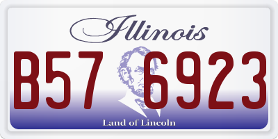 IL license plate B576923