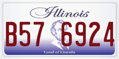 IL license plate B576924
