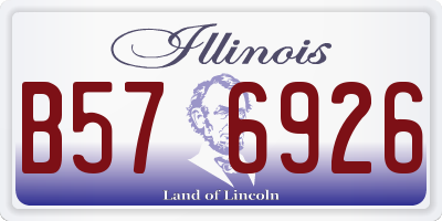 IL license plate B576926