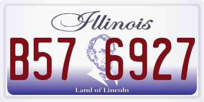 IL license plate B576927