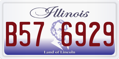 IL license plate B576929