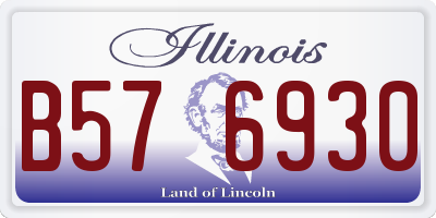 IL license plate B576930