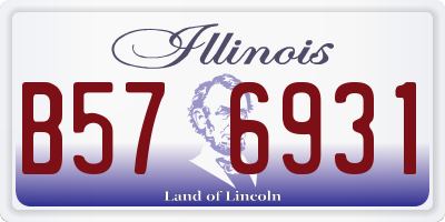 IL license plate B576931
