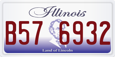 IL license plate B576932