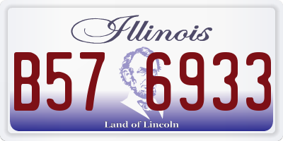 IL license plate B576933