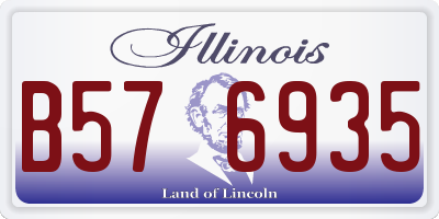 IL license plate B576935