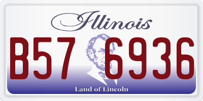 IL license plate B576936