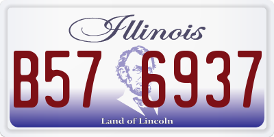 IL license plate B576937