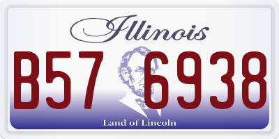 IL license plate B576938