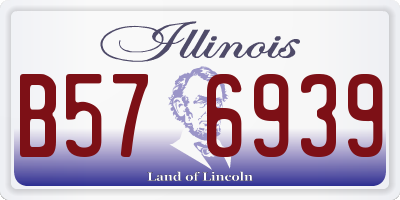 IL license plate B576939