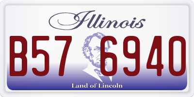 IL license plate B576940