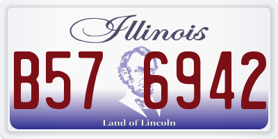 IL license plate B576942