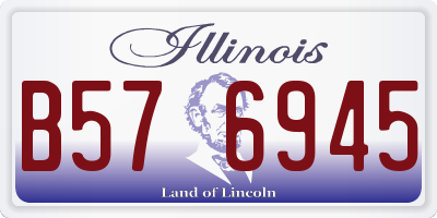IL license plate B576945