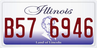 IL license plate B576946