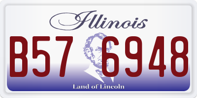 IL license plate B576948