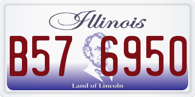 IL license plate B576950