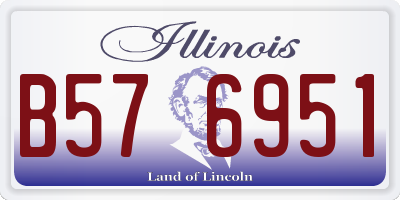 IL license plate B576951