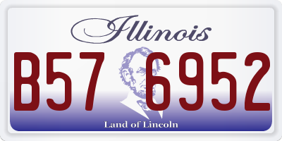 IL license plate B576952