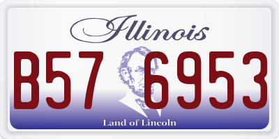 IL license plate B576953