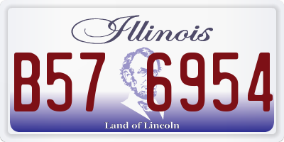 IL license plate B576954