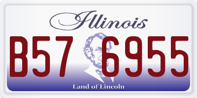 IL license plate B576955