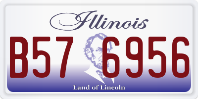 IL license plate B576956
