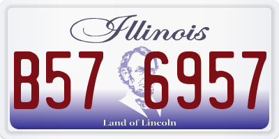 IL license plate B576957