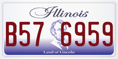 IL license plate B576959