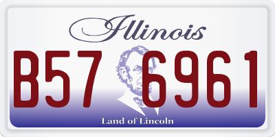 IL license plate B576961
