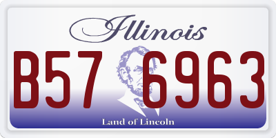 IL license plate B576963