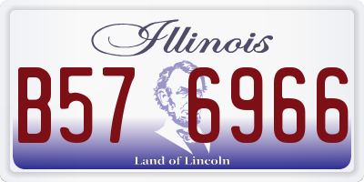 IL license plate B576966