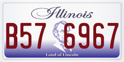 IL license plate B576967