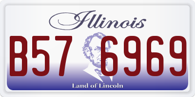 IL license plate B576969