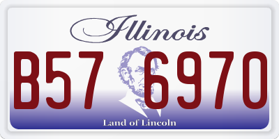 IL license plate B576970