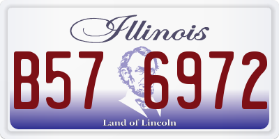 IL license plate B576972