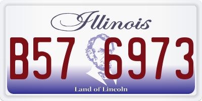 IL license plate B576973