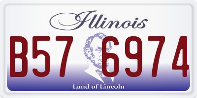 IL license plate B576974