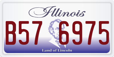 IL license plate B576975