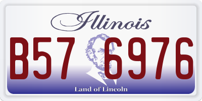 IL license plate B576976