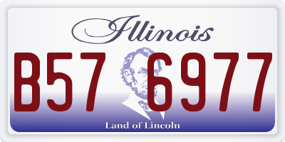 IL license plate B576977
