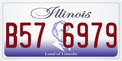 IL license plate B576979