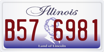 IL license plate B576981