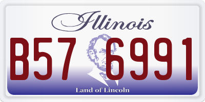 IL license plate B576991