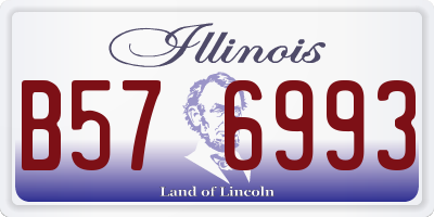 IL license plate B576993