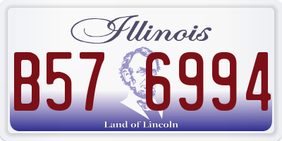 IL license plate B576994