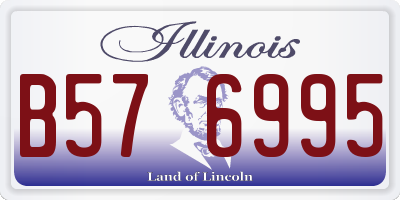 IL license plate B576995