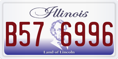 IL license plate B576996