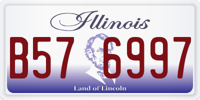 IL license plate B576997