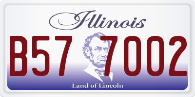 IL license plate B577002